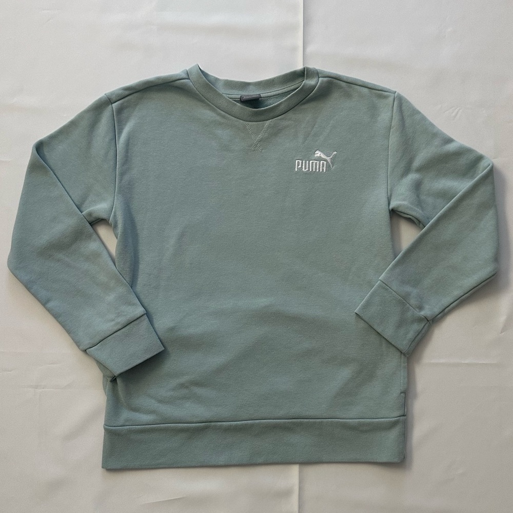 Puma Basic blue  Sweatshirt Kangaroo Pocket Size M (10/12) Crewneck